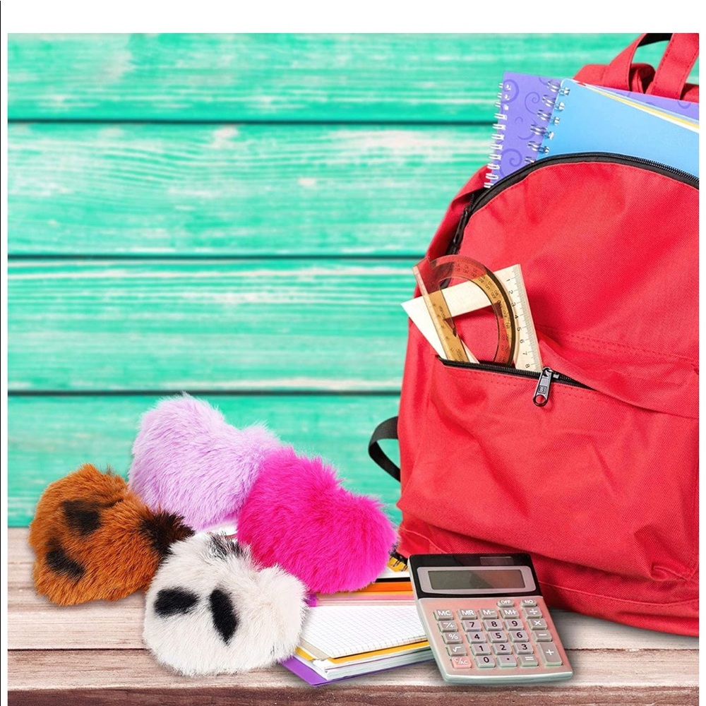STOCKING STUFFER 🎅🏻PomPom Bag Accessory Key Chain - Picture 2 of 7